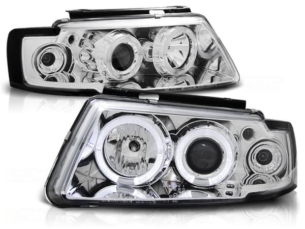 LED Tagfahrlicht Design Scheinwerfer für Audi TT 8N 99-06 schwarz